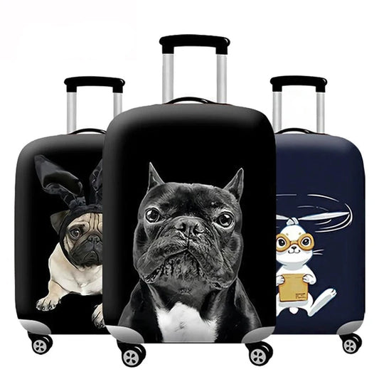 Suitcase Cover With Animal Cartoon Pattern