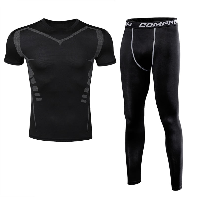 Man Fitness Compression Suit