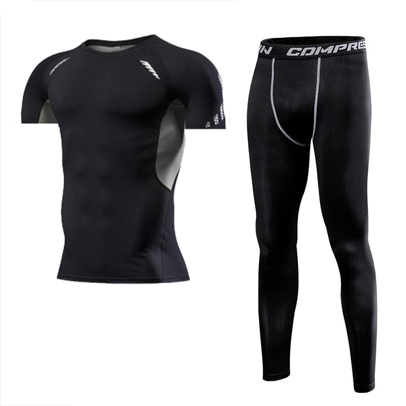 Man Fitness Compression Suit