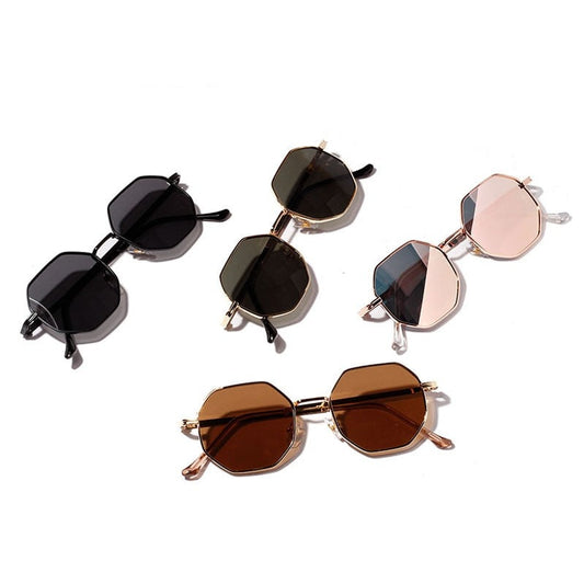 Woman Metal Frame Sunglasses