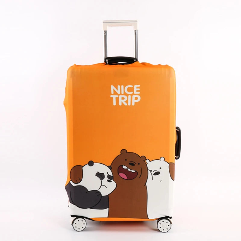 Protective Suitcases Covers With Bear Pattern