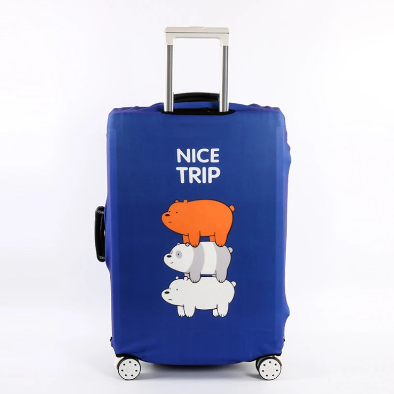 Protective Suitcases Covers With Bear Pattern