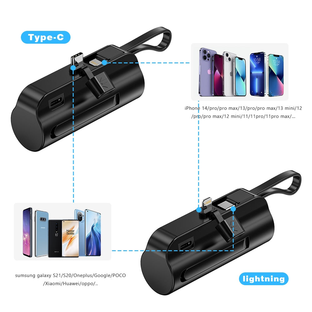 5000mAh Mini Portable Power Bank