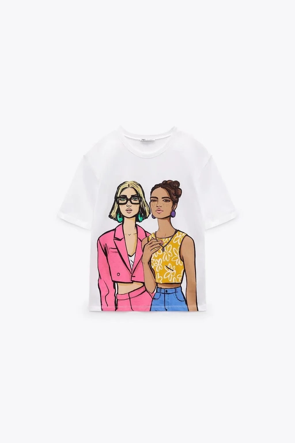 Woman Colourful Printed T-Shirt