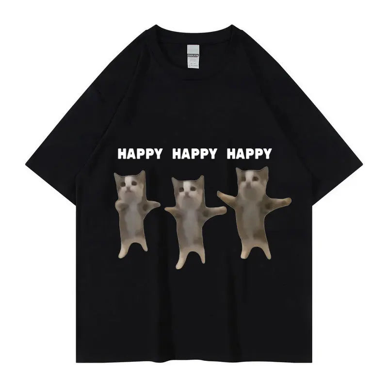 Unisex Dance Cat Meme T-shirt