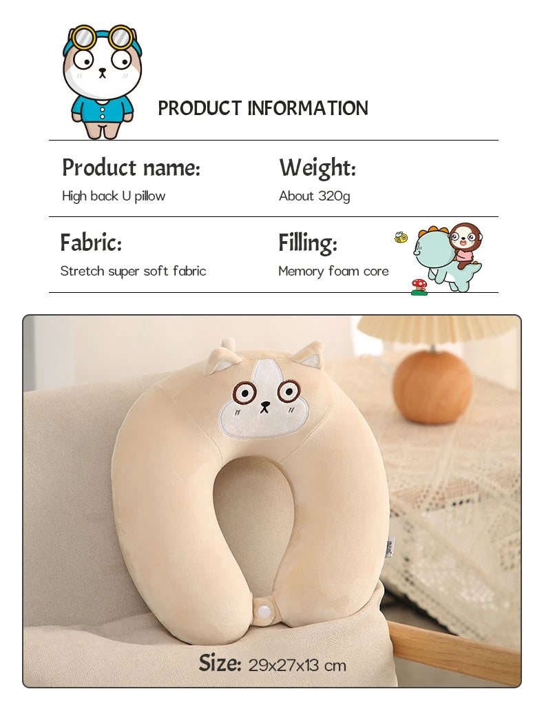 Memory Foam U-Shaped Neck Pillow