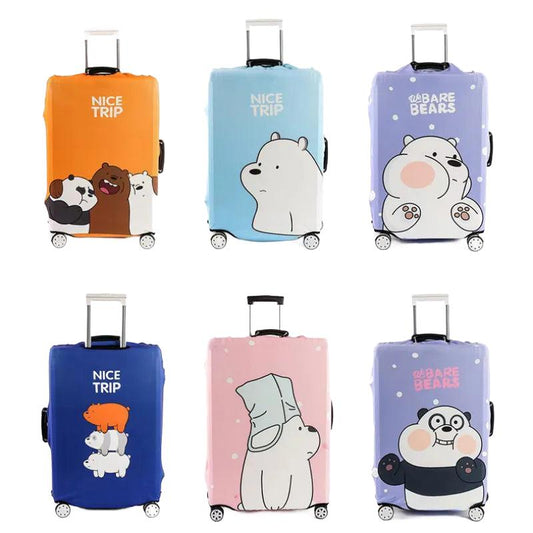 Protective Suitcases Covers With Bear Pattern